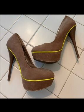 Women’s platform high heels sport neon stiletto pumps sexy evening party travel